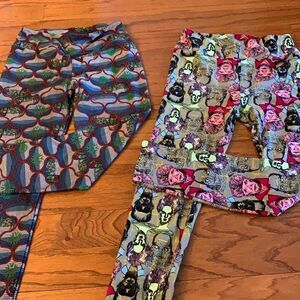 LuLaRoe bundle of “one size” leggings (TWO PAIR)